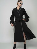 TRIBECA Ruffle Long Coat New York