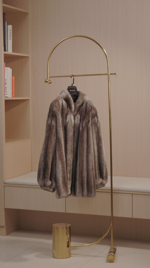 Meteor Variations Sable Fur Coat Women